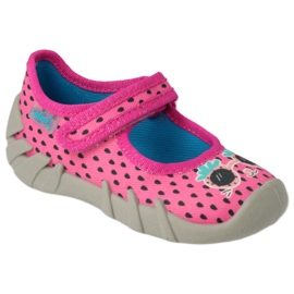 Zapatillas befado para niños speedy 109N250 rosado multicolor