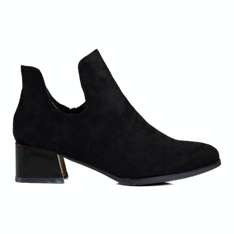 Botas negras de mujer con corte Daszyński negro Botas negras de mujer con corte Daszyński negro