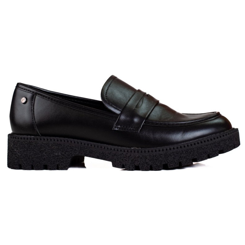 W. Potocki Mocasines clásicos de mujer con suela gruesa de Potocki negro W. Potocki Mocasines clásicos de mujer con suela gruesa de Potocki negro