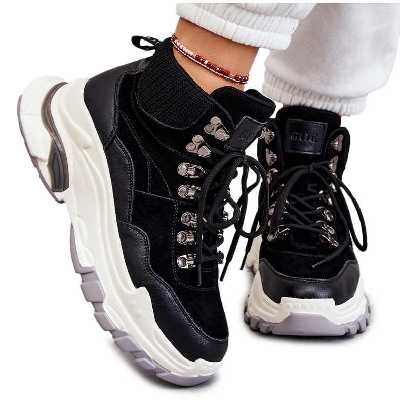 Zapatillas Deportivas Altas Mujer GOE KK2N4098 Negro