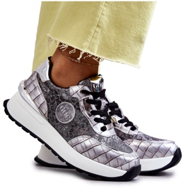 Deportivas Mujer Con Cuña GOE KK2N4083 Plata