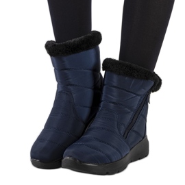 Botas acolchadas azul marino de Blibrey