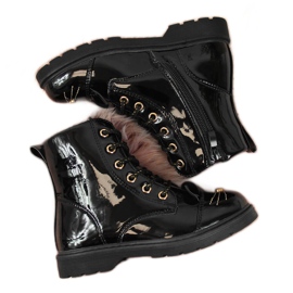 Botas aislantes con orejas Miss❤E negras para niña negro