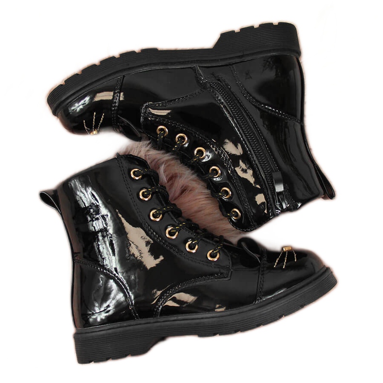 Botas aislantes con orejas Miss❤E negras para niña negro