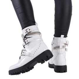 Botas blancas con circonita Tucker blanco