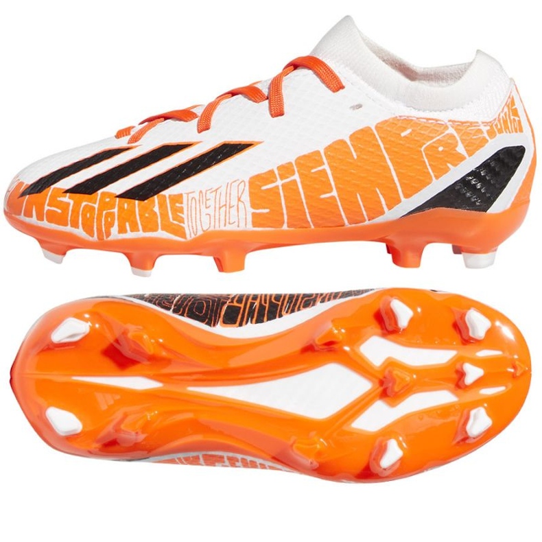 Botas de fútbol Adidas X Speedportal.3 Fg Jr GW8391 multicolor naranjas y tintos