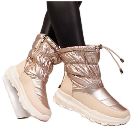 News Botas de nieve mujer dorado metalizado NOVEDADES