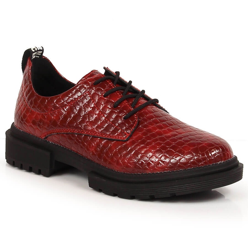 T.Sokolski Zapatos mujer cocodrilo lacado rojo T. Sokolski