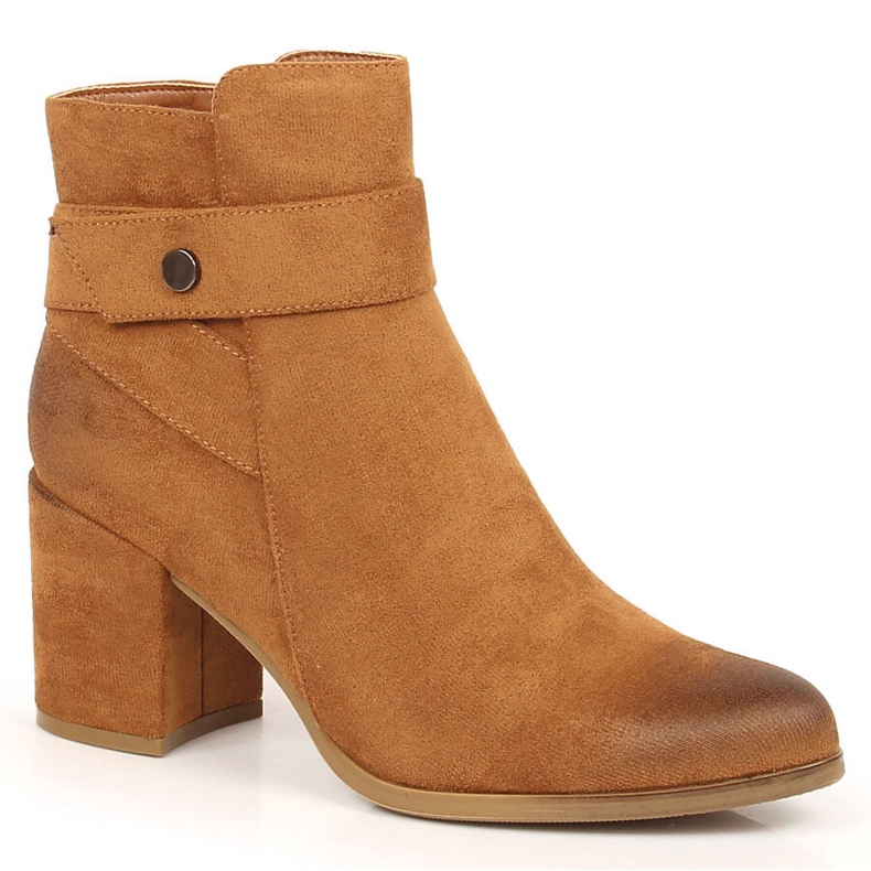 Botas de mujer Laura La.Fi en ante cálido camel marrón