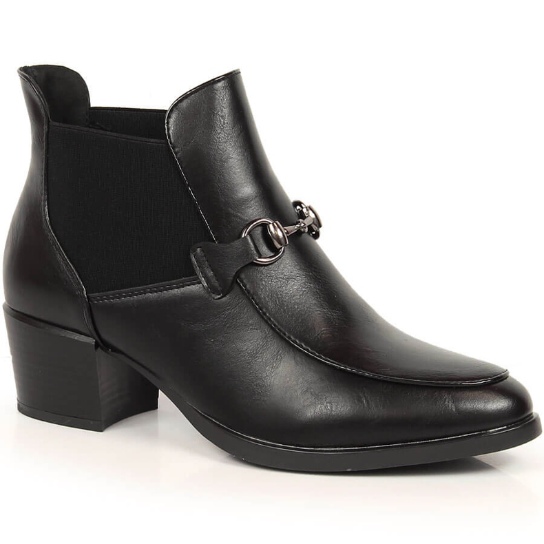 Black Vinceza JAN150A botas negras de mujer sin cordones negro Black Vinceza JAN150A botas negras de mujer sin cordones negro