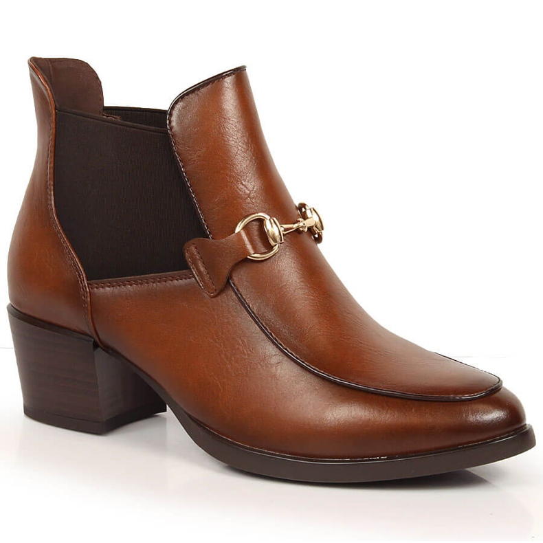 Marrón Vinceza JAN150B botas sin cordones mujer