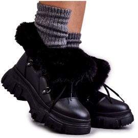 Black Charles Botas cálidas negras negro