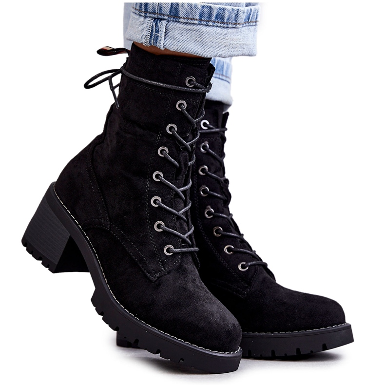 Botas Calientes De Mujer Con Tacones Altos Julieta Negro