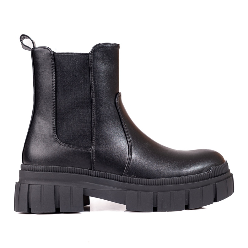 Botas Chelsea de mujer en la plataforma Shelovet negro