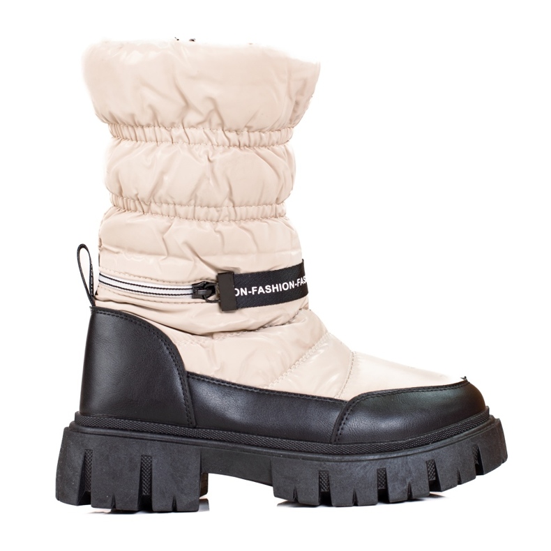 Botas de nieve mujer Shelovet beige marrón