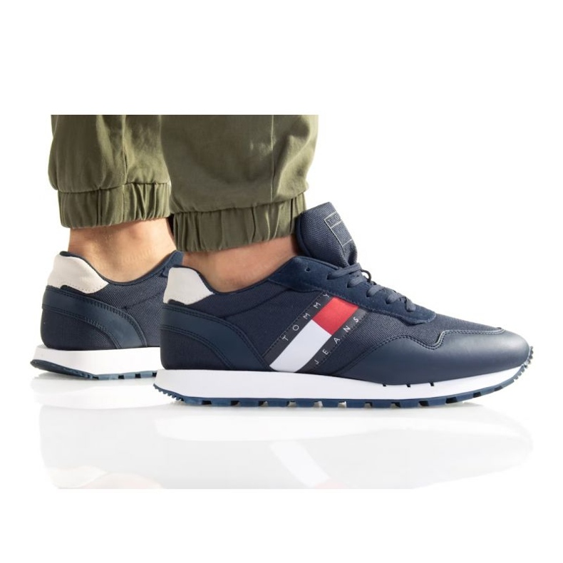 Zapatos Tommy Hilfiger Retro Cuero Tjm Runner M EMOEMO1081 azul Zapatos Tommy Hilfiger Retro Cuero Tjm Runner M EMOEMO1081 azul