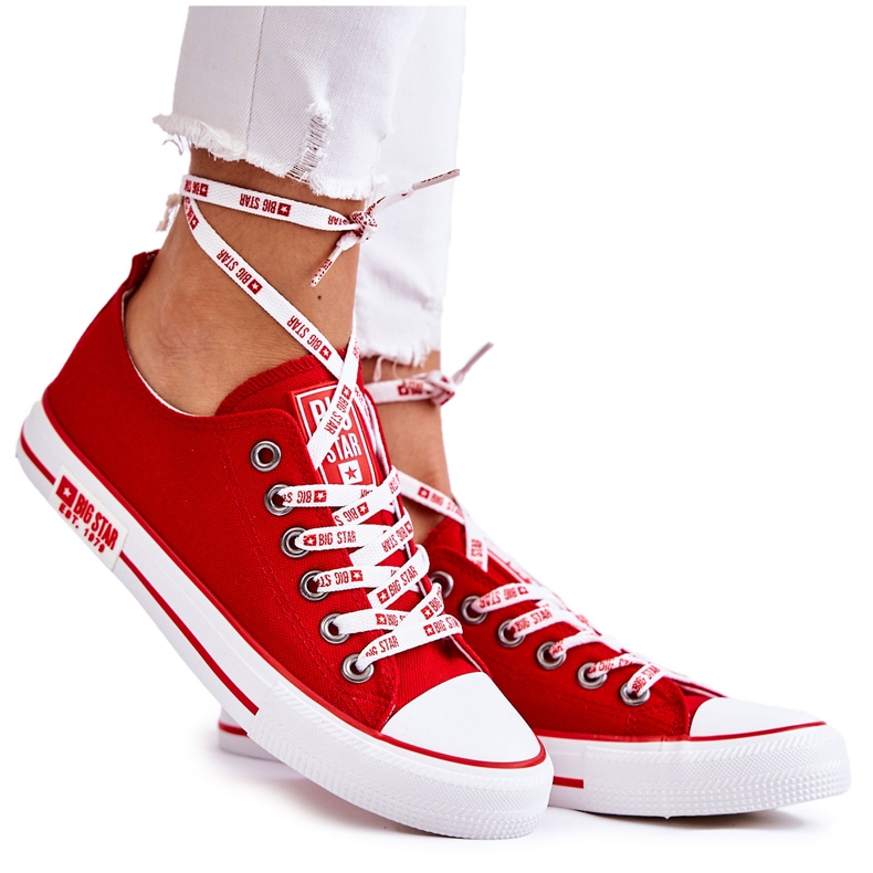 Sneakers Material Mujer Big Star KK274104 Rojo