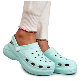 FS1 Pantuflas De Espuma Para Mujer Mint Crocs Coline verde