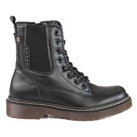 Botas de mujer Shelovet Jodhpur con cordones negro Botas de mujer Shelovet Jodhpur con cordones negro