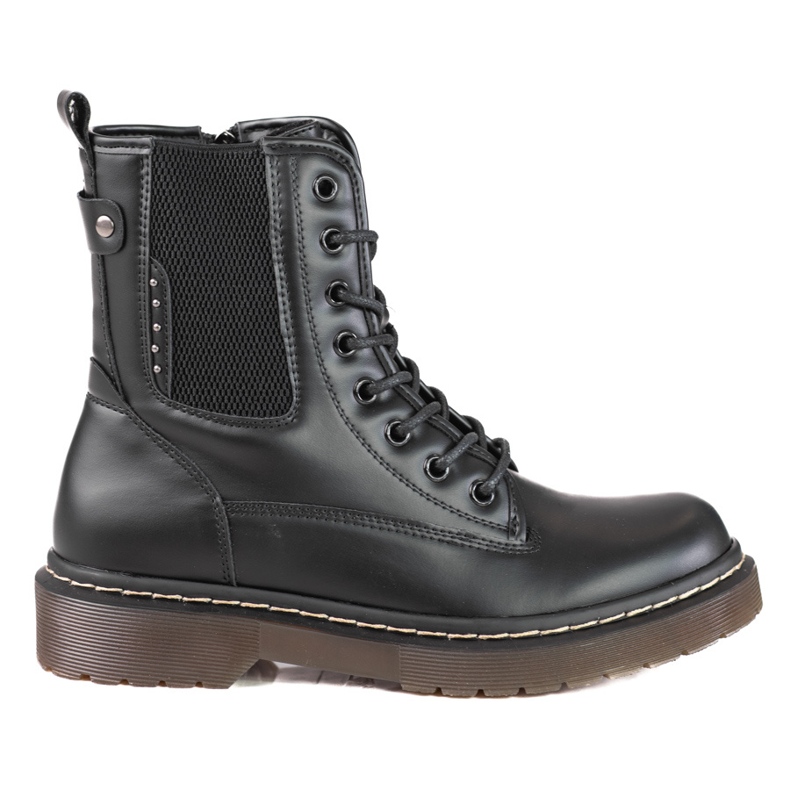 Botas de mujer Shelovet Jodhpur con cordones negro