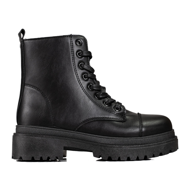 Shelovet botas mujer cordones negro