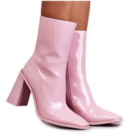 FS1 Botas Mujer Charol Rosa Margit