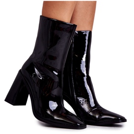 FS1 Botas Mujer Charol Negro Margit