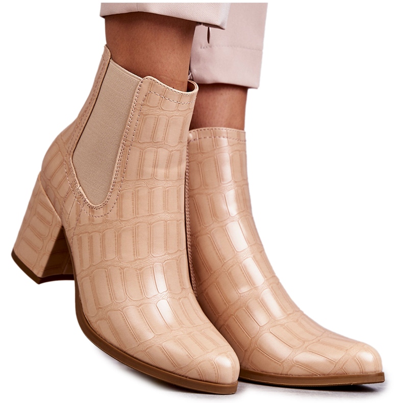 Botines Piel Serpiente La.Fi 260038BE-XC Beige Botines Piel Serpiente La.Fi 260038BE-XC Beige