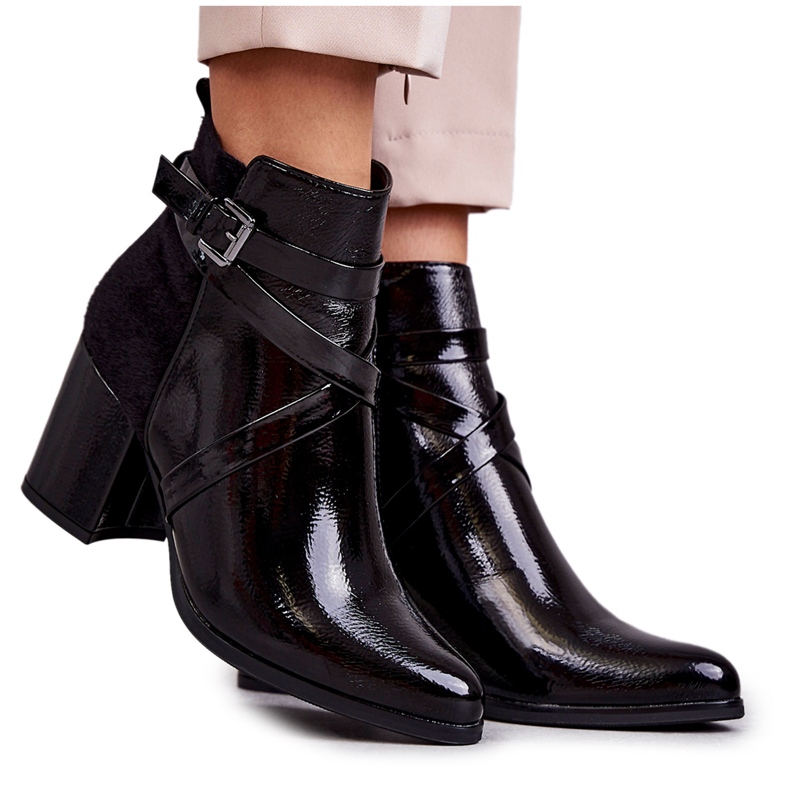 PL4 Botines Lacados de Moda La.Fi 260037B-LA Negro