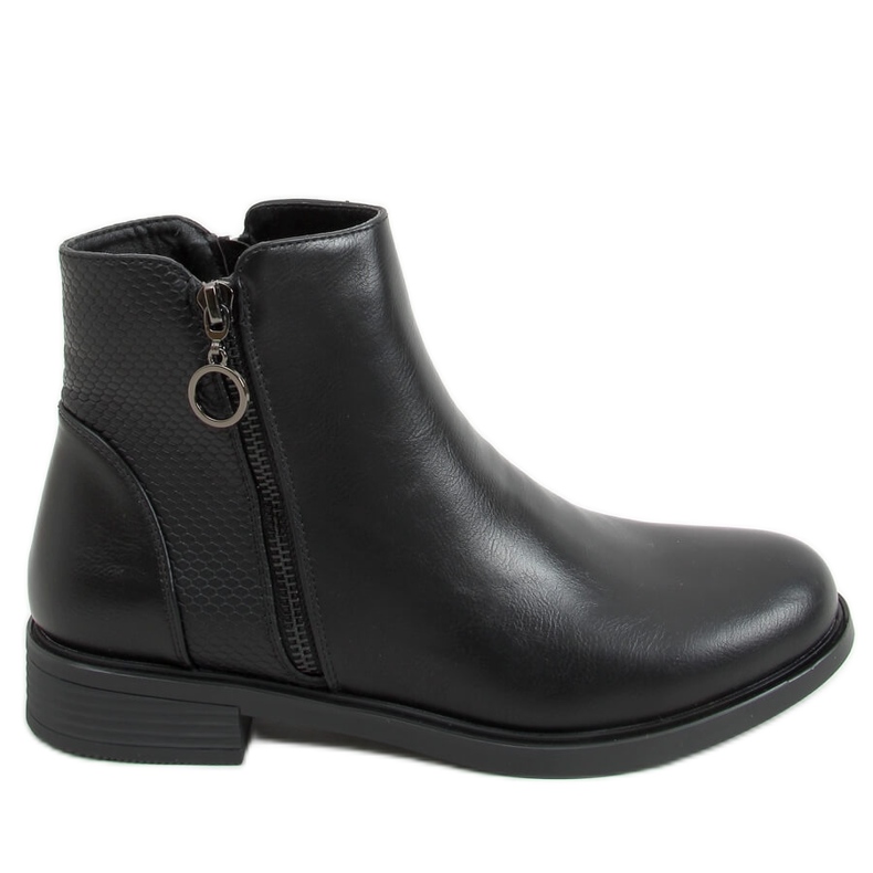 Botas planas mujer Niamh Negro