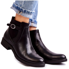 PJ1 Botas Calientes Mujer Jodhpur Negro Janette