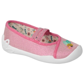 Zapatos befado niño 116X311 rosa plata