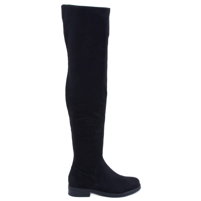 Botas Mosqueteras Planas Colleen Negro
