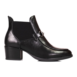 Botas mujer negras tacón Jodhpur Vinceza negro
