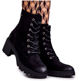 Vinceza Botas Mujer Ante Con Tacón Negro Grethe Vinceza Botas Mujer Ante Con Tacón Negro Grethe