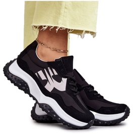Vinceza Deportivas mujer atadas negras Tolea negro