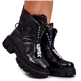 PM1 Botas De Nieve Cálidas De Mujer Negras Con Cremallera Marit negro