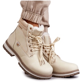 PE1 Botas Calientes Mujer Trappers Beige Liv