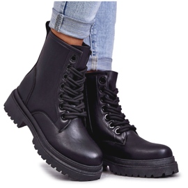 PE1 Botas Mujer Piel Workers Negro Denila