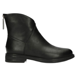 Botines de piel botas Jodhpur Filippo DBT4077 negro