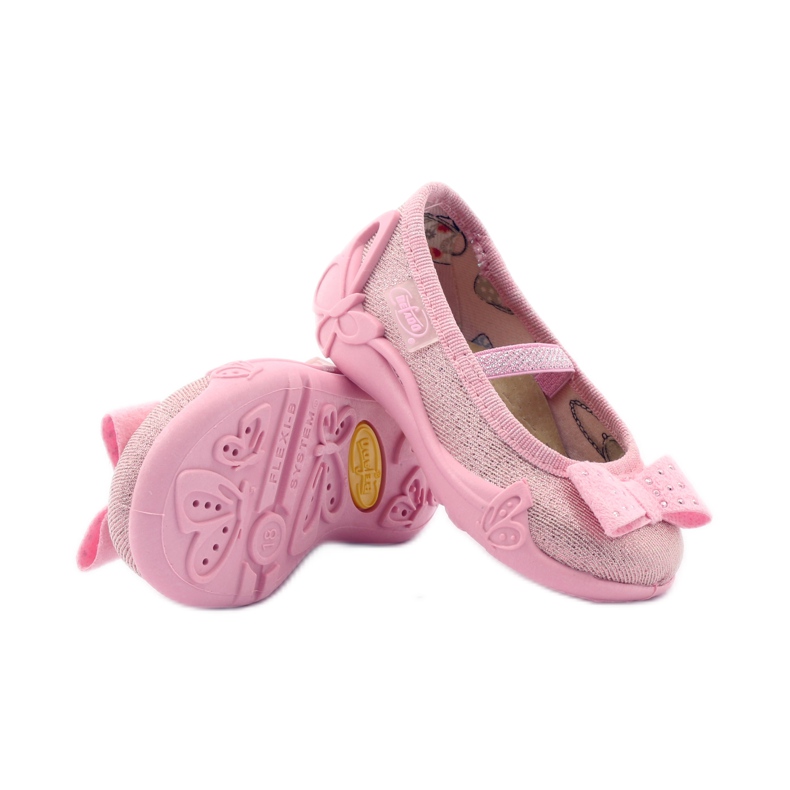 Pantuflas niña lazo Befado 441p006 rosado