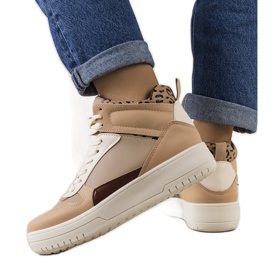 Deportivas tobilleras Adite beige