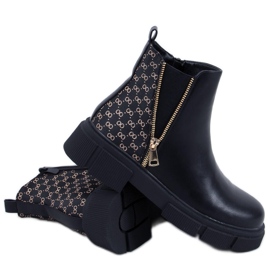 BM Botas Ariana Black Jodhpur negro