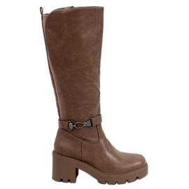 PA1 Botas de montar Braxton Caqui marrón