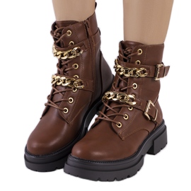 Botas marrones con cadenas Corinna marrón