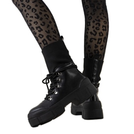 Botas de montaña de mujer Passo negras negro