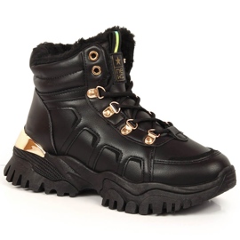 News Botas de nieve mujer plataforma con pelo negro NOVEDADES