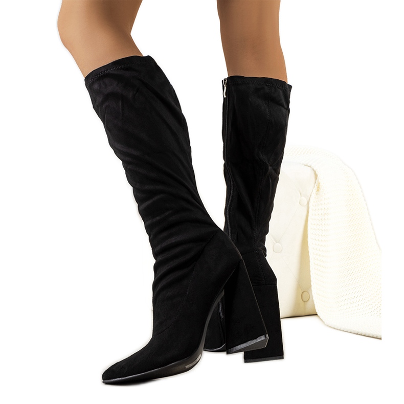 PA1 Botas negras de tacón de Teles negro