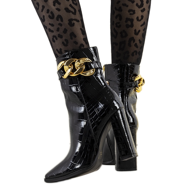Botas Aresla charol negro