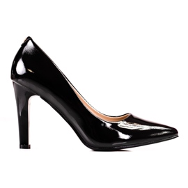 Zapatos de salón negros de mujer con tacones altos Shelovet